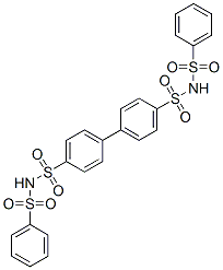 N,N'-bis(phenylsulphonyl)biphenyl-4,4'-disulphonamide CAS#: 7218-46-4