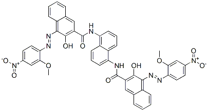 N,N'-naphthalene-1,5-diylbis[3-hydroxy-4-[(2-methoxy-4-nitrophenyl)azo]naphthalene-2-carboxamide] CAS#: 68516-74-5