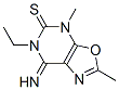 Oxazolo[5,4-d]pyrimidine-5(4H)-thione, 6-ethyl-6,7-dihydro-7-imino-2,4-dimethyl- (9CI) CAS#: 698365-69-4