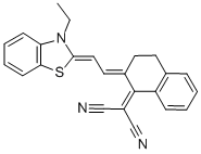 PROPANEDINITRILE, [2-[(3-ETHYL-2(3H)-BENZOTHIAZOLYLIDENE)ETHYLIDENE]-3,4-DIHYDRO-1(2H)-NAPHTHALENYLIDENE]- CAS#: 65155-84-2