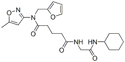 Pentanediamide, N-[2-(cyclohexylamino)-2-oxoethyl]-N-(2-furanylmethyl)-N-(5-methyl-3-isoxazolyl)- (9CI) CAS#: 603945-85-3