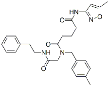 Pentanediamide, N-(5-methyl-3-isoxazolyl)-N-[(4-methylphenyl)methyl]-N-[2-oxo-2-[(2-phenylethyl)amino]ethyl]- (9CI) CAS#: 604758-66-9