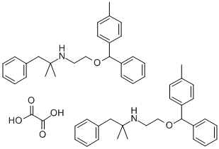 Phenethylamine, alpha,alpha-dimethyl-N-(2-((4-methylphenyl)phenylmetho xy)ethyl)-, ethanedioate (2:1) CAS#: 65236-27-3