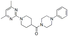 Piperazine, 1-[[1-(4,6-dimethyl-2-pyrimidinyl)-4-piperidinyl]carbonyl]-4-phenyl- (9CI) CAS#: 605623-25-4