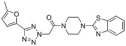 Piperazine, 1-(2-benzothiazolyl)-4-[[5-(5-methyl-2-furanyl)-2H-tetrazol-2-yl]acetyl]- (9CI) CAS#: 606097-26-1