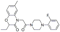 Piperazine, 1-[(2-ethyl-2,3-dihydro-6-methyl-3-oxo-4H-1,4-benzoxazin-4-yl)acetyl]-4-(2-fluorophenyl)- (9CI) CAS#: 606120-32-5