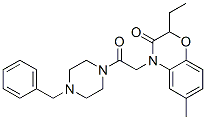 Piperazine, 1-[(2-ethyl-2,3-dihydro-6-methyl-3-oxo-4H-1,4-benzoxazin-4-yl)acetyl]-4-(phenylmethyl)- (9CI) CAS#: 606120-30-3