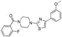 Piperazine, 1-(2-fluorobenzoyl)-4-[4-(3-methoxyphenyl)-2-thiazolyl]- (9CI) CAS#: 606087-87-0