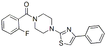 Piperazine, 1-(2-fluorobenzoyl)-4-(4-phenyl-2-thiazolyl)- (9CI) CAS#: 606087-51-8