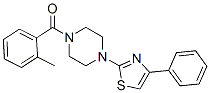 Piperazine, 1-(2-methylbenzoyl)-4-(4-phenyl-2-thiazolyl)- (9CI) CAS#: 606087-59-6