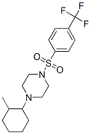 Piperazine, 1-(2-methylcyclohexyl)-4-[[4-(trifluoromethyl)phenyl]sulfonyl]- (9CI) CAS#: 606133-31-7