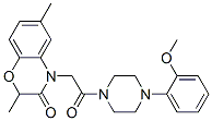Piperazine, 1-[(2,3-dihydro-2,6-dimethyl-3-oxo-4H-1,4-benzoxazin-4-yl)acetyl]-4-(2-methoxyphenyl)- (9CI) CAS#: 606119-96-4