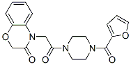 Piperazine, 1-[(2,3-dihydro-3-oxo-4H-1,4-benzoxazin-4-yl)acetyl]-4-(2-furanylcarbonyl)- (9CI) CAS#: 606118-29-0