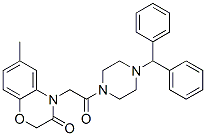 Piperazine, 1-[(2,3-dihydro-6-methyl-3-oxo-4H-1,4-benzoxazin-4-yl)acetyl]-4-(diphenylmethyl)- (9CI) CAS#: 606119-70-4