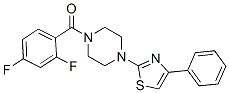 Piperazine, 1-(2,4-difluorobenzoyl)-4-(4-phenyl-2-thiazolyl)- (9CI) CAS#: 606087-69-8