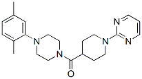 Piperazine, 1-(2,5-dimethylphenyl)-4-[[1-(2-pyrimidinyl)-4-piperidinyl]carbonyl]- (9CI) CAS#: 605621-29-2