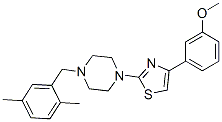 Piperazine, 1-[(2,5-dimethylphenyl)methyl]-4-[4-(3-methoxyphenyl)-2-thiazolyl]- (9CI) CAS#: 606087-90-5
