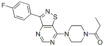 Piperazine, 1-[3-(4-fluorophenyl)isothiazolo[4,5-d]pyrimidin-7-yl]-4-(1-oxopropyl)- (9CI) CAS#: 604741-38-0