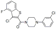Piperazine, 1-[(3-chloro-4-fluorobenzo[b]thien-2-yl)carbonyl]-4-(3-chlorophenyl)- (9CI) CAS#: 588675-51-8