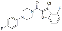 Piperazine, 1-[(3-chloro-4-fluorobenzo[b]thien-2-yl)carbonyl]-4-(4-fluorophenyl)- (9CI) CAS#: 588675-50-7