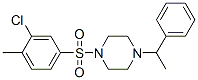 Piperazine, 1-[(3-chloro-4-methylphenyl)sulfonyl]-4-(1-phenylethyl)- (9CI) CAS#: 606131-82-2