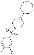 Piperazine, 1-[(3-chloro-4-methylphenyl)sulfonyl]-4-cycloheptyl- (9CI) CAS#: 604762-06-3