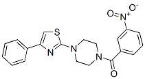 Piperazine, 1-(3-nitrobenzoyl)-4-(4-phenyl-2-thiazolyl)- (9CI) CAS#: 606087-63-2
