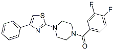 Piperazine, 1-(3,4-difluorobenzoyl)-4-(4-phenyl-2-thiazolyl)- (9CI) CAS#: 606087-70-1