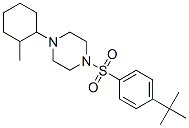 Piperazine, 1-[[4-(1,1-dimethylethyl)phenyl]sulfonyl]-4-(2-methylcyclohexyl)- (9CI) CAS#: 606133-34-0