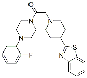 Piperazine, 1-[[4-(2-benzothiazolyl)-1-piperidinyl]acetyl]-4-(2-fluorophenyl)- (9CI) CAS#: 606083-37-8