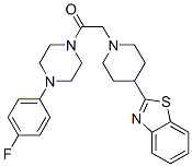 Piperazine, 1-[[4-(2-benzothiazolyl)-1-piperidinyl]acetyl]-4-(4-fluorophenyl)- (9CI) CAS#: 606083-36-7