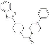 Piperazine, 1-[[4-(2-benzothiazolyl)-1-piperidinyl]acetyl]-4-phenyl- (9CI) CAS#: 606083-35-6
