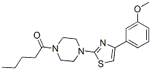 Piperazine, 1-[4-(3-methoxyphenyl)-2-thiazolyl]-4-(1-oxopentyl)- (9CI) CAS#: 606088-53-3