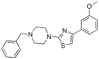 Piperazine, 1-[4-(3-methoxyphenyl)-2-thiazolyl]-4-(phenylmethyl)- (9CI) CAS#: 606087-86-9