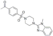 Piperazine, 1-[(4-acetylphenyl)sulfonyl]-4-(1-methyl-1H-benzimidazol-2-yl)- (9CI) CAS#: 604741-62-0