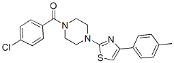 Piperazine, 1-(4-chlorobenzoyl)-4-[4-(4-methylphenyl)-2-thiazolyl]- (9CI) CAS#: 606087-71-2