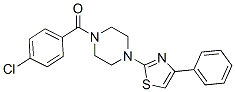 Piperazine, 1-(4-chlorobenzoyl)-4-(4-phenyl-2-thiazolyl)- (9CI) CAS#: 606087-53-0