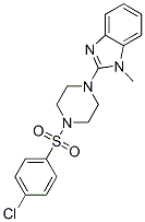 Piperazine, 1-[(4-chlorophenyl)sulfonyl]-4-(1-methyl-1H-benzimidazol-2-yl)- (9CI) CAS#: 604741-59-5
