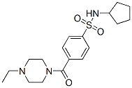 Piperazine, 1-[4-[(cyclopentylamino)sulfonyl]benzoyl]-4-ethyl- (9CI) CAS#: 606135-71-1
