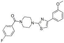 Piperazine, 1-(4-fluorobenzoyl)-4-[4-(3-methoxyphenyl)-2-thiazolyl]- (9CI) CAS#: 606087-88-1