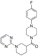 Piperazine, 1-(4-fluorophenyl)-4-[[1-(2-pyrimidinyl)-3-piperidinyl]carbonyl]- (9CI) CAS#: 605624-02-0