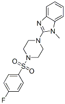 Piperazine, 1-[(4-fluorophenyl)sulfonyl]-4-(1-methyl-1H-benzimidazol-2-yl)- (9CI) CAS#: 604741-58-4