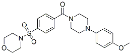 Piperazine, 1-(4-methoxyphenyl)-4-[4-(4-morpholinylsulfonyl)benzoyl]- (9CI) CAS#: 606136-29-2