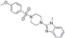 Piperazine, 1-[(4-methoxyphenyl)sulfonyl]-4-(1-methyl-1H-benzimidazol-2-yl)- (9CI) CAS#: 604741-60-8