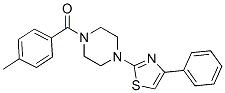 Piperazine, 1-(4-methylbenzoyl)-4-(4-phenyl-2-thiazolyl)- (9CI) CAS#: 606087-50-7