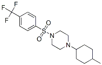 Piperazine, 1-(4-methylcyclohexyl)-4-[[4-(trifluoromethyl)phenyl]sulfonyl]- (9CI) CAS#: 604762-08-5