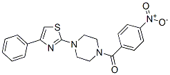 Piperazine, 1-(4-nitrobenzoyl)-4-(4-phenyl-2-thiazolyl)- (9CI) CAS#: 606087-64-3
