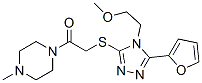Piperazine, 1-[[[5-(2-furanyl)-4-(2-methoxyethyl)-4H-1,2,4-triazol-3-yl]thio]acetyl]-4-methyl- (9CI) CAS#: 603981-83-5
