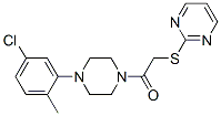 Piperazine, 1-(5-chloro-2-methylphenyl)-4-[(2-pyrimidinylthio)acetyl]- (9CI) CAS#: 604763-05-5