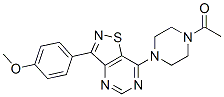 Piperazine, 1-acetyl-4-[3-(4-methoxyphenyl)isothiazolo[4,5-d]pyrimidin-7-yl]- (9CI) CAS#: 604741-44-8